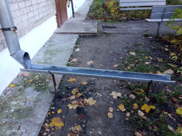 Установка желобов водостока по улице Республиканская, д. 2