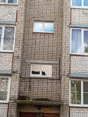 Замена окон в МОП по ул. 10 годовщины октября, д. 54