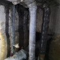 Изоляция труб в подвале в доме № 25 по улице Социализма