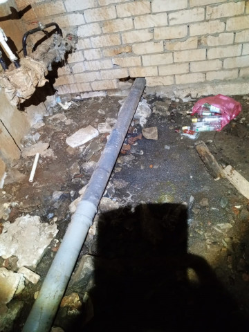 Замена канализационного стояка по улице Островского, д. 38