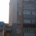 Работы по утеплению стены дома № 13 по улице Островского