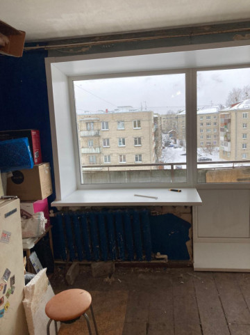 Замена оконных блоков в местах общего пользования по адресу улица Октябрьской революции, д. 23