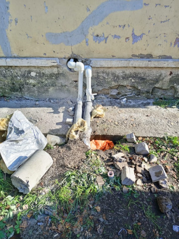 Замена ввода отопления в доме № 49 по улице октябрьской революции