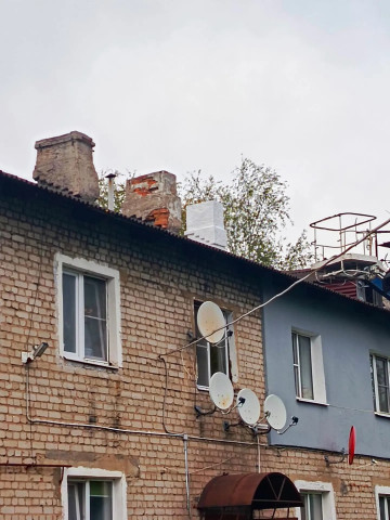 Ремонт печной трубы в доме № 1Б по улице Красной Армии