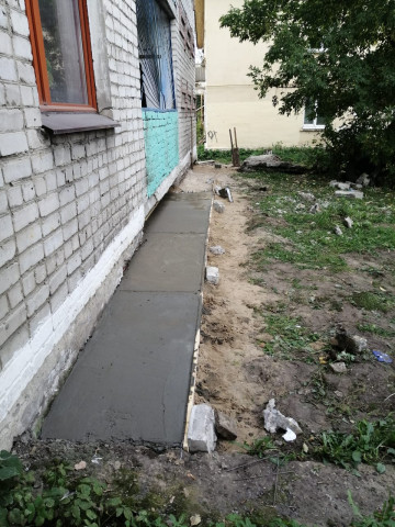 Ремонт отмостки  ул. Окт. революции, д. 23