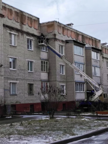 Ремонт балкона в доме № 54 по улице 10 годовщины октября
